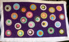 Annette's circles quilt - front