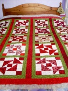Front of Tessa's Red Quilt
